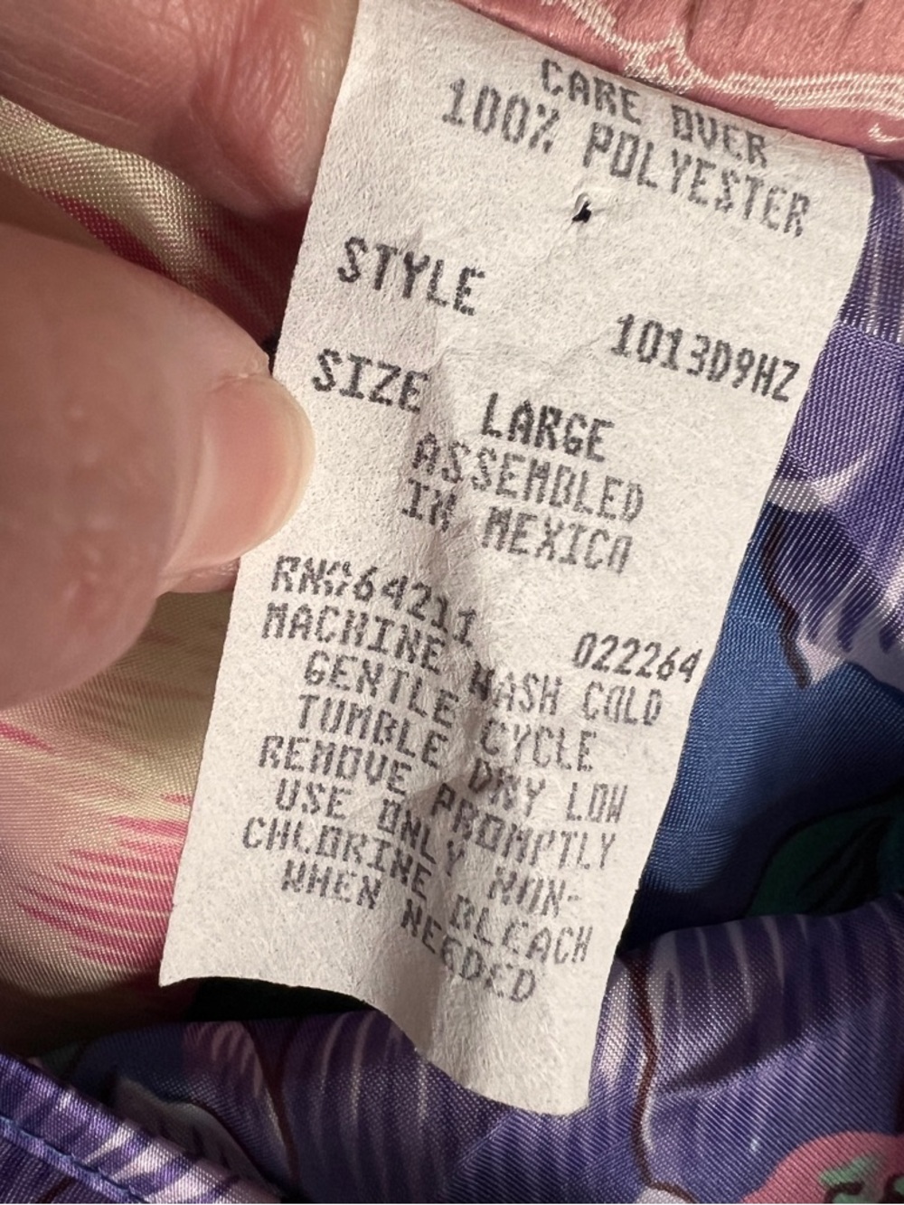 Angelique Vintage Floral Sleeveless Nightgown Botanical Purple Blue Cottagecore - Picture 4 of 5
